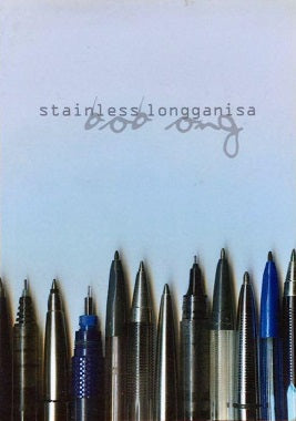 Cover of Stainless Longganisa: Ikalawang Dekada by Bob Ong, row of ballpoint pens against a pale blue background