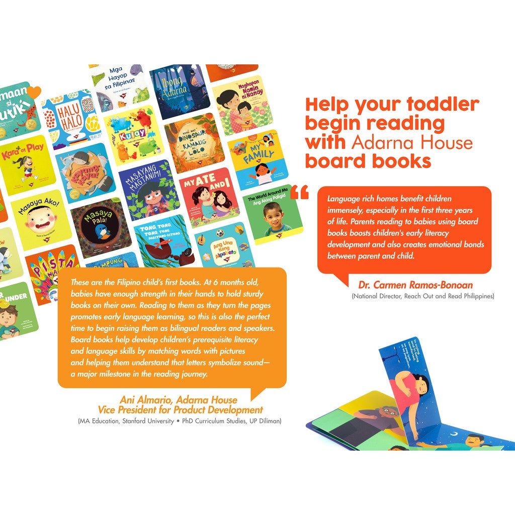 Paruparong Bukid Board Book - for Toddlers