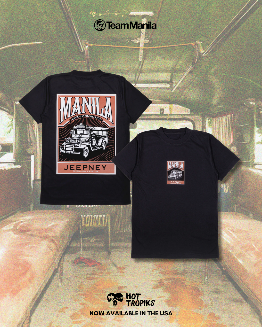 TEAM MANILA JEEPNEY CARD TSHIRT