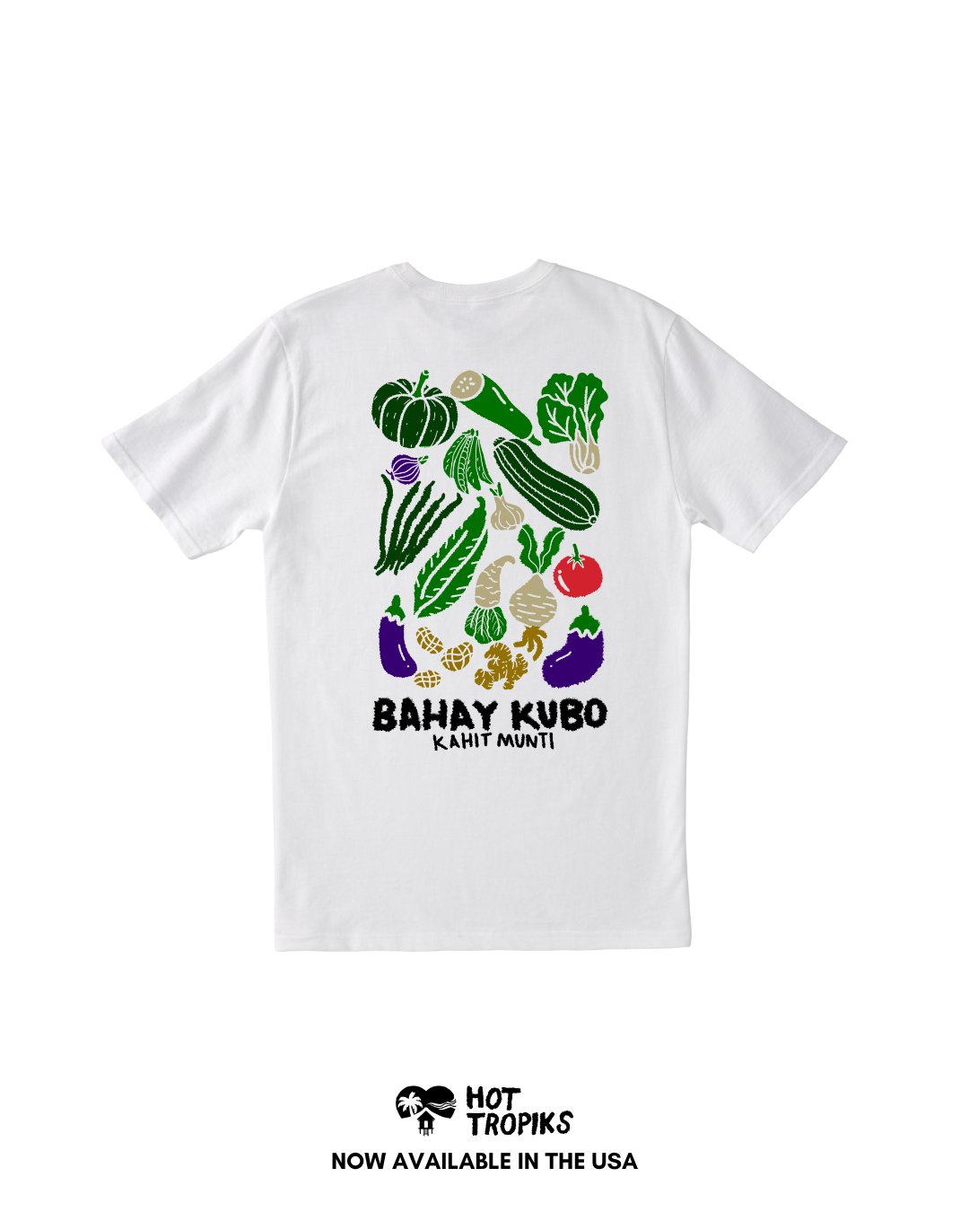 BAHAY KUBO VEGGIES TSHIRT-WHITE