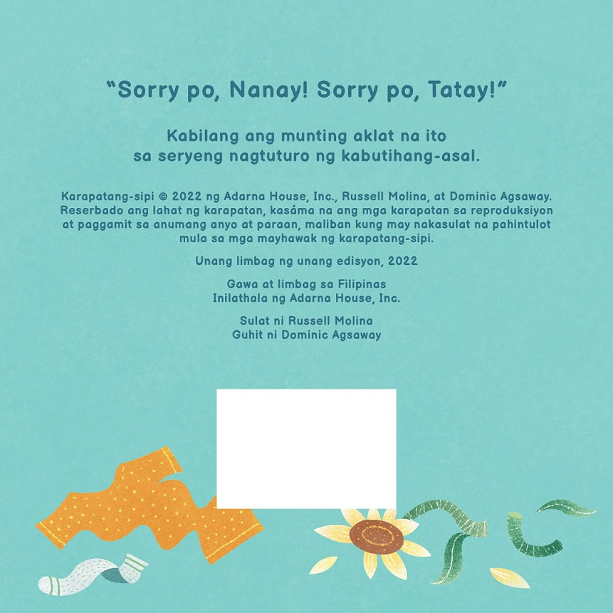 Sorry Po! Board Book - for Toddlers, Filipino Language