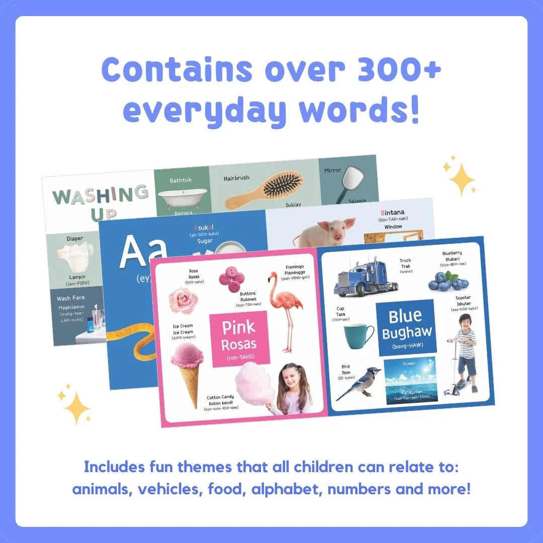My First Tagalog Words Series by Wonderly Press, Bilingual Tagalog/English