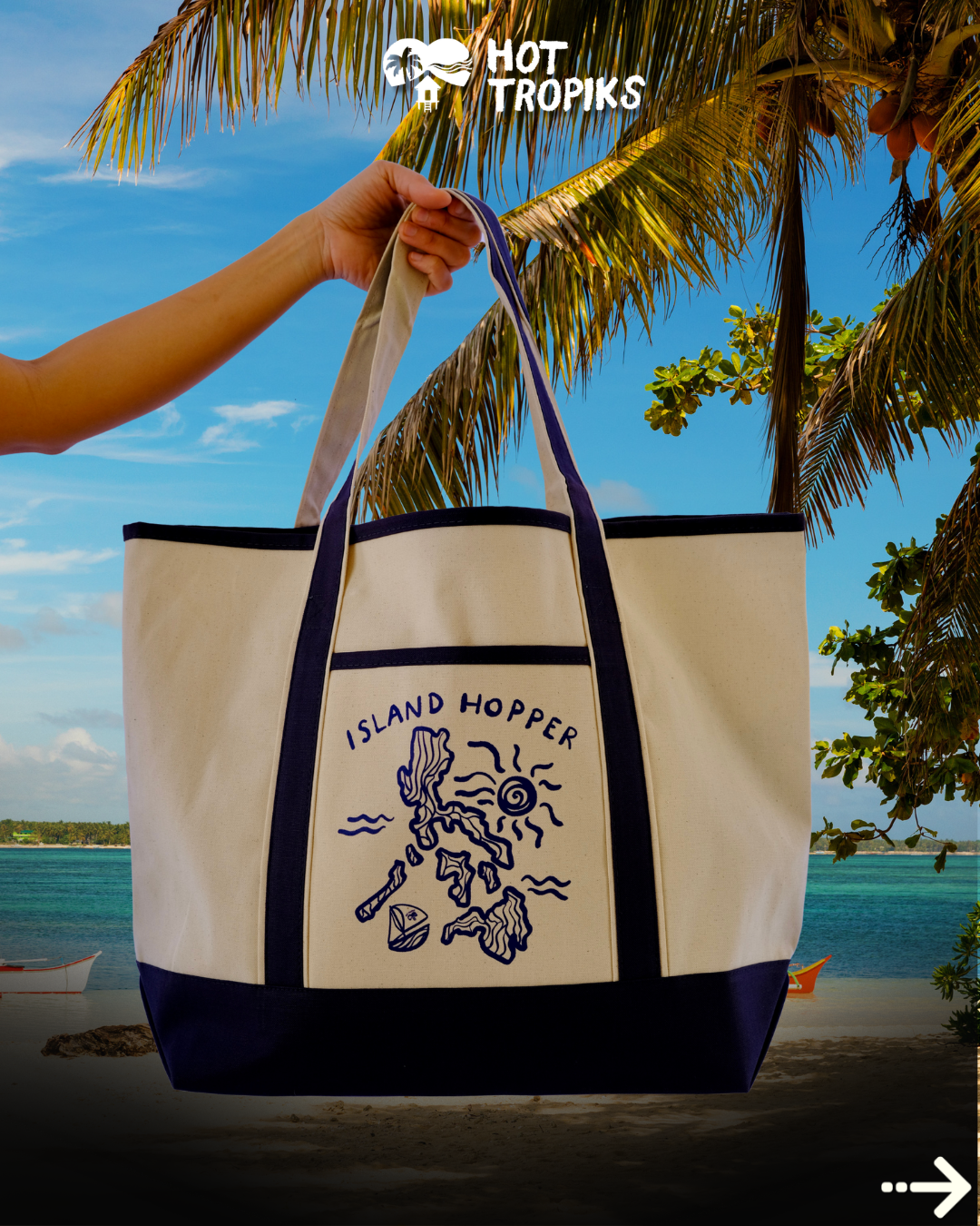 Island Hopper Jumbo Tote