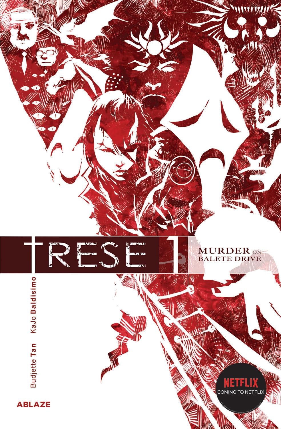 Trese Vol 1: Murder on Balete Drive by Budjette Tan and Kajo Baldisimo [English, Paperback, Black-and-White Illustrations]