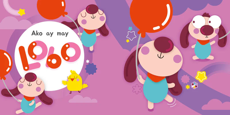 Ako ay May Lobo Board Book - for Toddlers