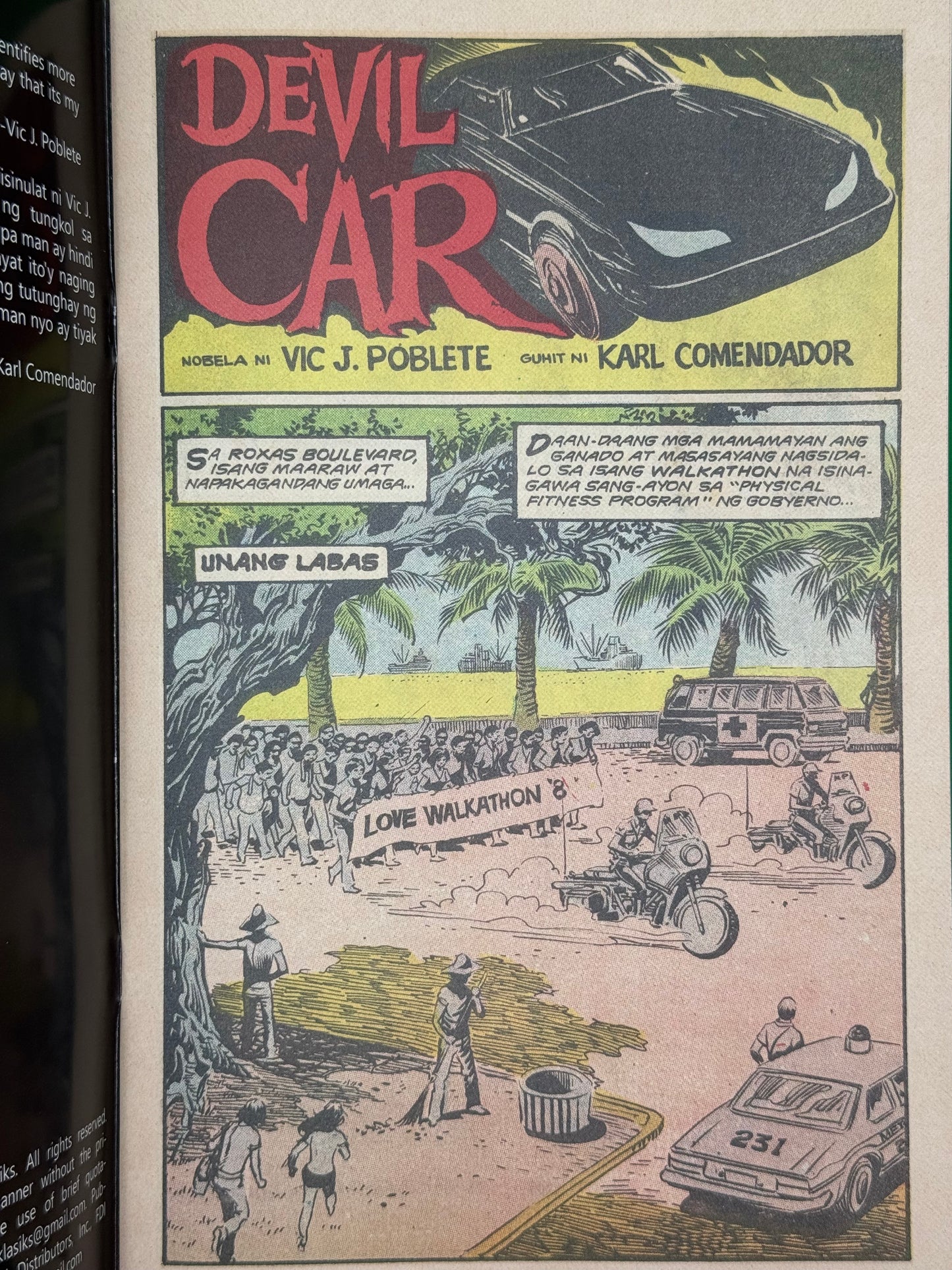 Devil Car (Grindhouse Edition): A Raw and Unrestored Reprint by Vic J. Poblete and Karl Comendador