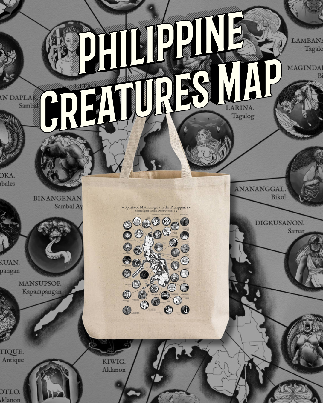 Philippine Spirits Creature Map Tote